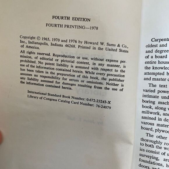 VINTAGE AUDEL’S CARPENTERS AND BUILDERS LIBRARY
VOLUMES 2, 3 and 4 - Picture 4 of 9